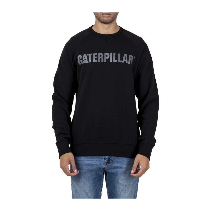 Caterpillar Foundation Crewneck Sweatshirt Truien Heren Zwart | NL-0439