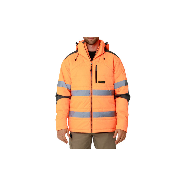 Caterpillar Hi Vis Boreas Taped Jas Heren Oranje | NL-6140