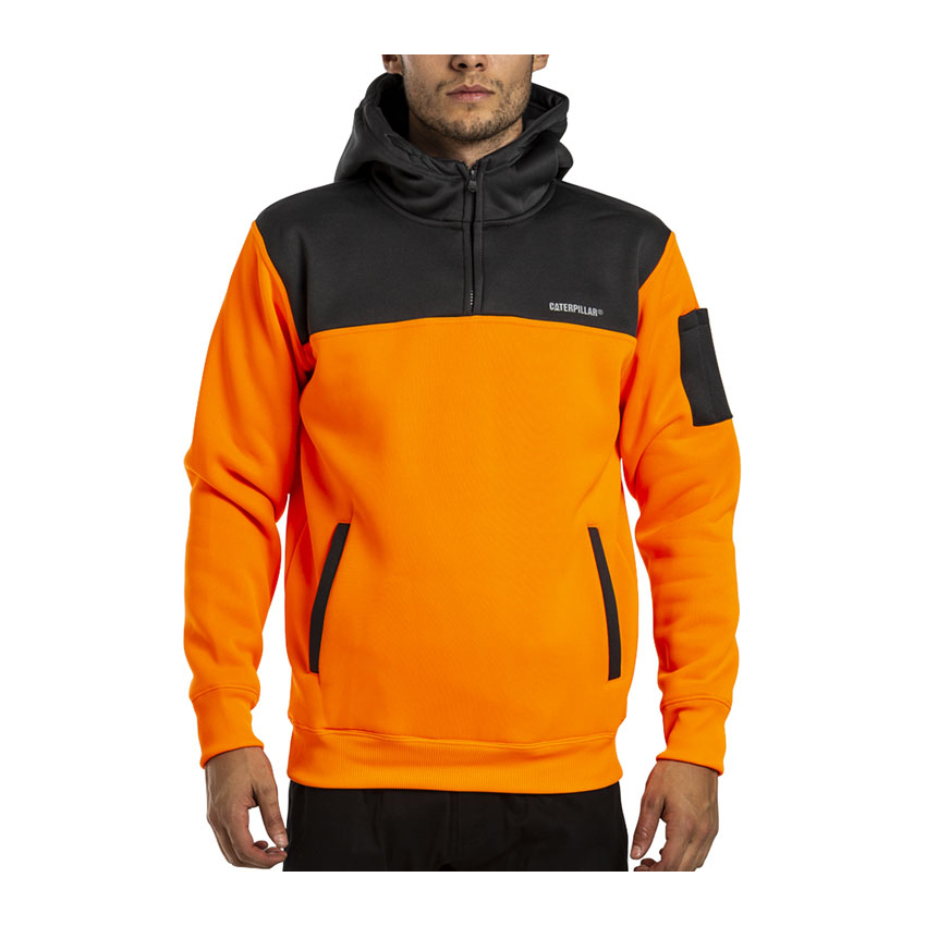 Caterpillar Hi Vis Hoodies Heren Orange/Grey | NL-9460