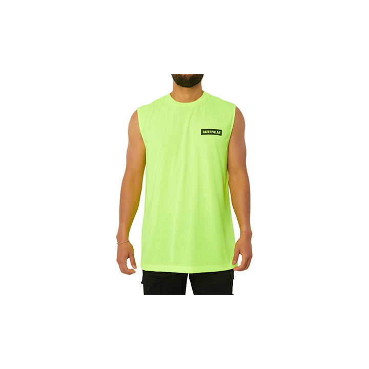 Caterpillar Icon Muscle Tanktop Heren Geel | NL-6804