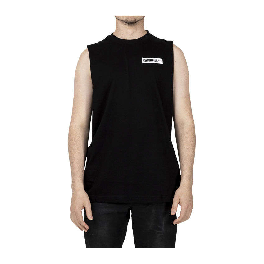 Caterpillar Icon Muscle Tanktop Heren Zwart | NL-7430