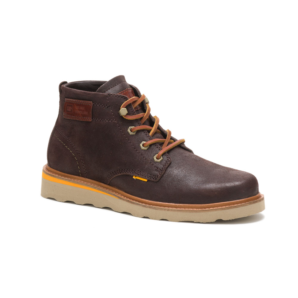 Caterpillar Jackson Mid Laarzen Heren Zwart Koffie | NL-0697