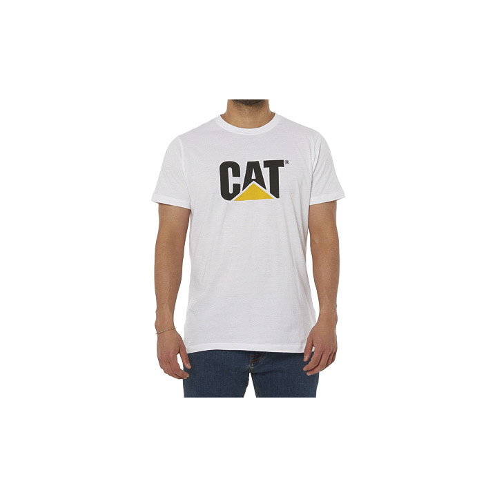 Caterpillar Original Logo T-Shirts Heren Wit | NL-3920