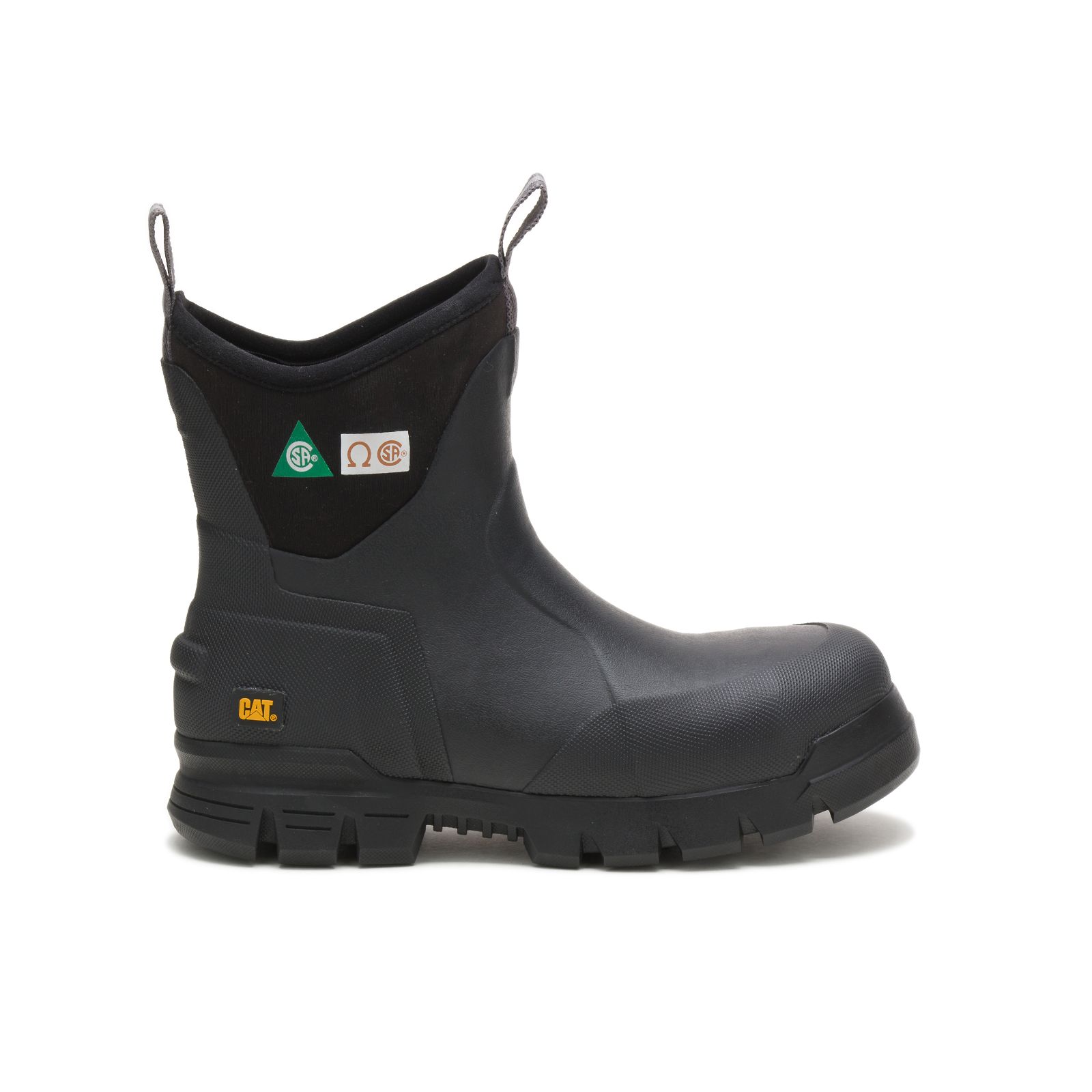 Caterpillar Stormers 6" Steel Neus Csa Regenlaarzen Dames Zwart | NL-9842