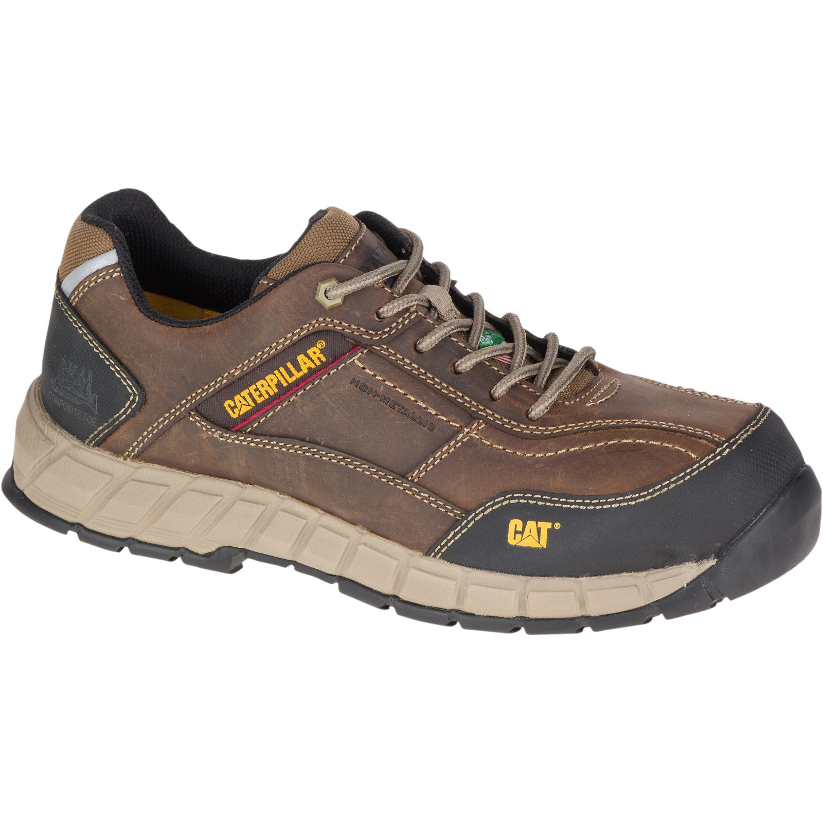 Caterpillar Streamline Leren Csa Composite Neus Werkschoenen Heren Donkerbeige | NL-7532