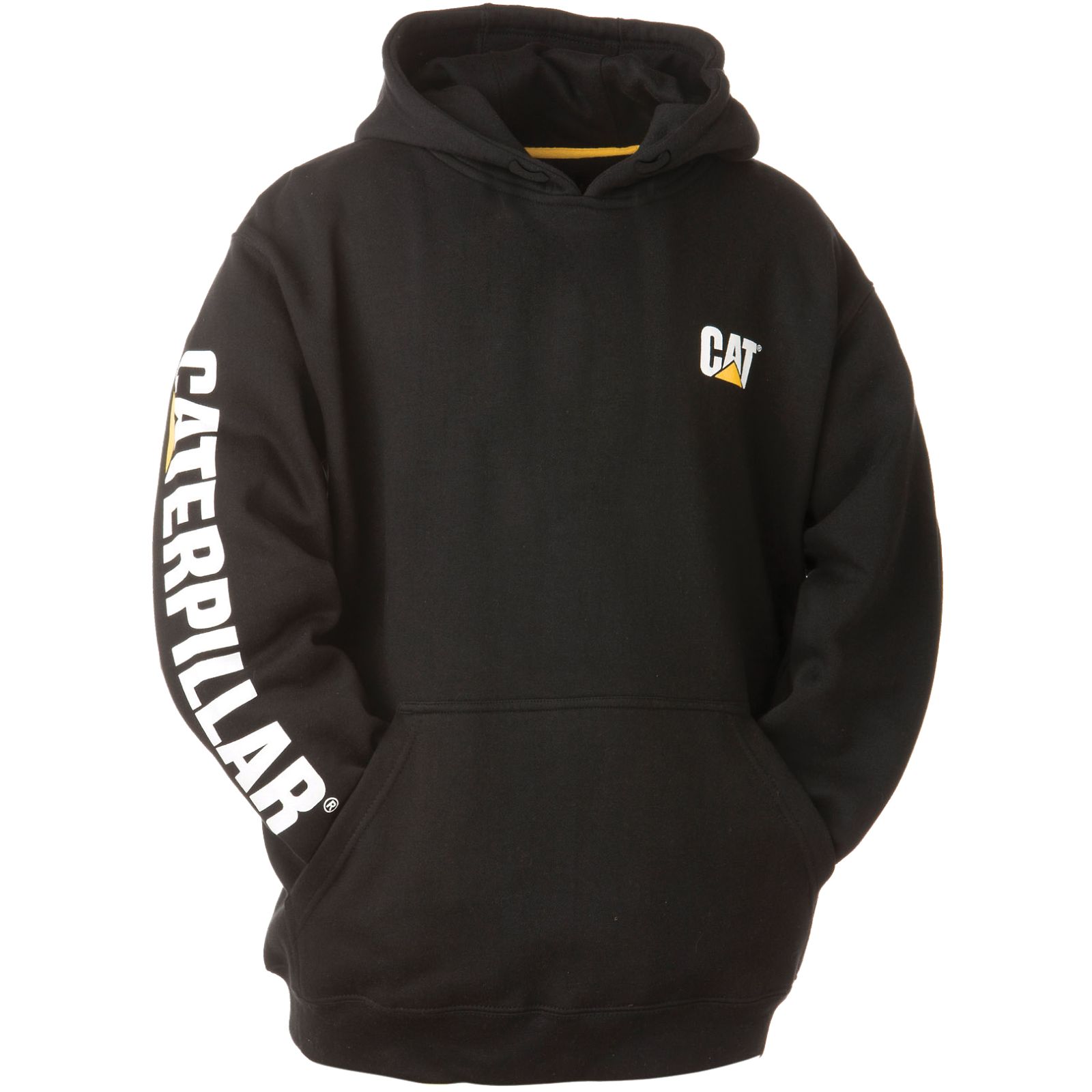 Caterpillar Trademark Banner Hoodies Heren Zwart | NL-8453