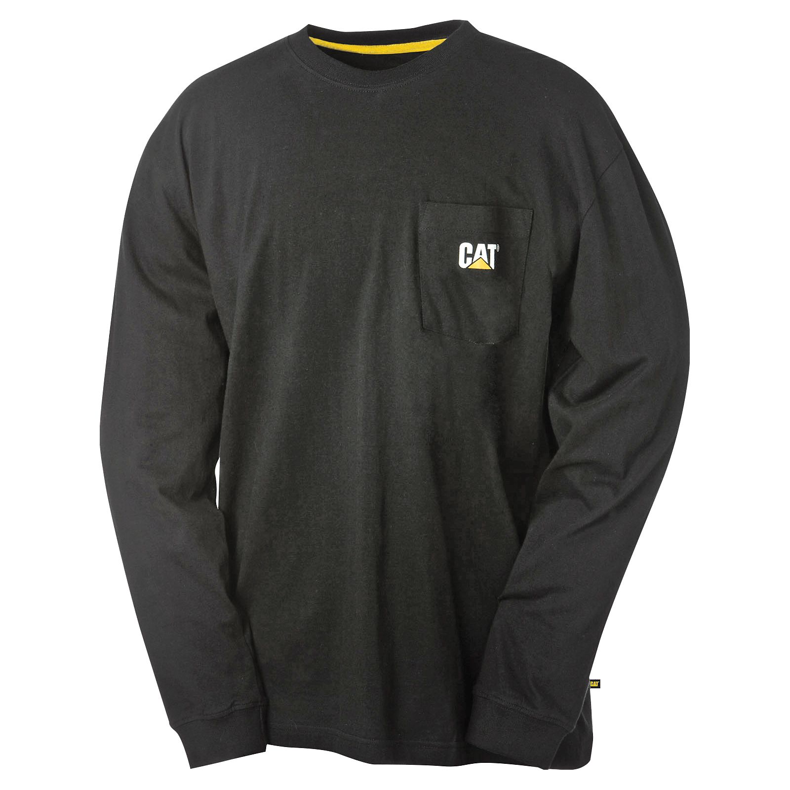 Caterpillar Trademark Pocket Long Sleeve T-Shirts Heren Zwart | NL-2704