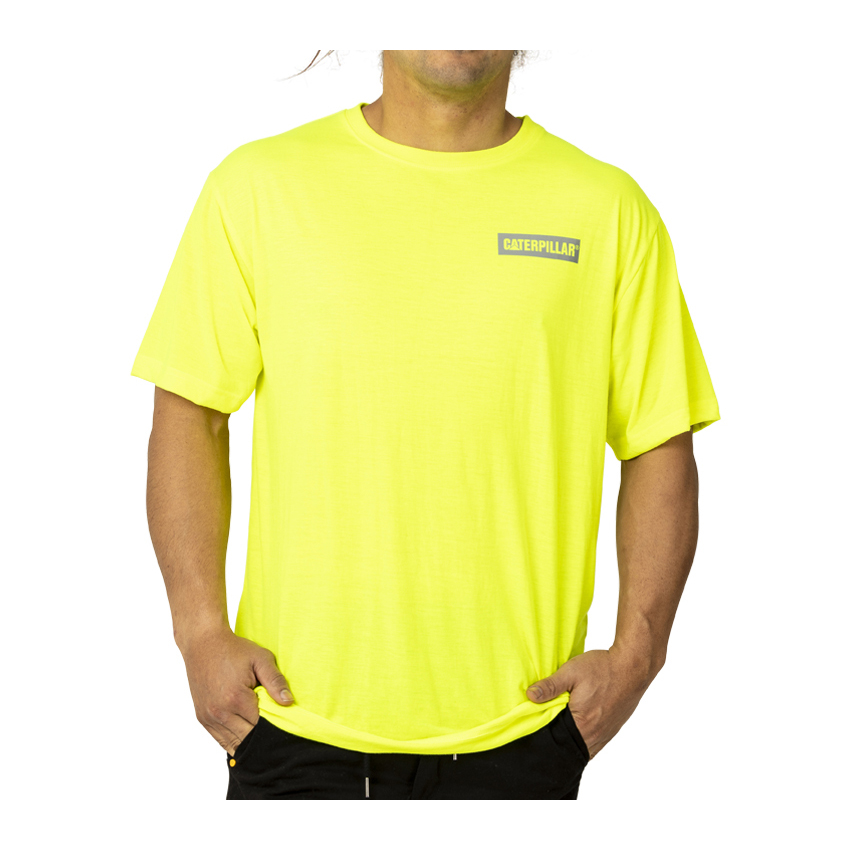 Caterpillar Triton Block S/S T-Shirts Heren Geel | NL-1078