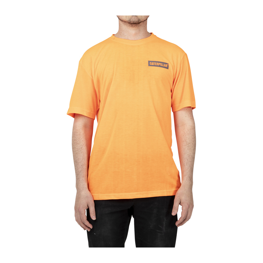 Caterpillar Triton Block S/S T-Shirts Heren Oranje | NL-4365