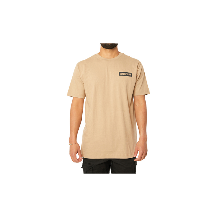 Caterpillar Triton Block S/S T-Shirts Heren Bruin | NL-8194