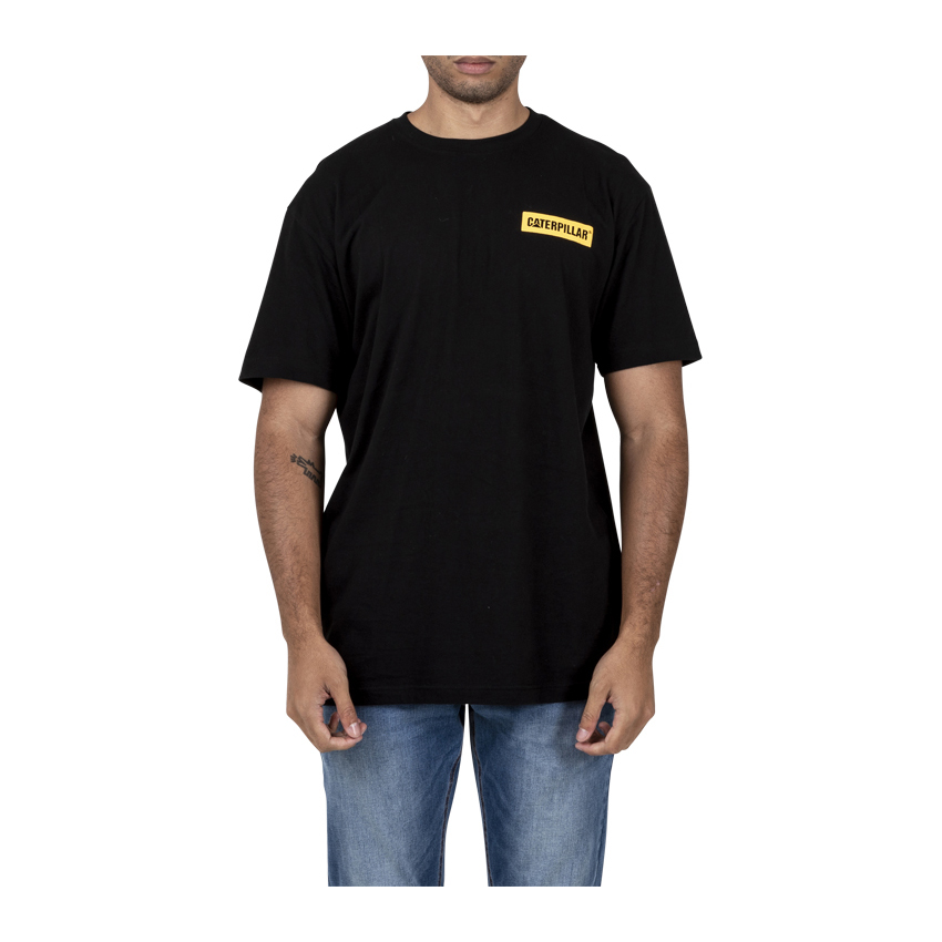 Caterpillar Triton Block S/S T-Shirts Heren Zwart | NL-8319