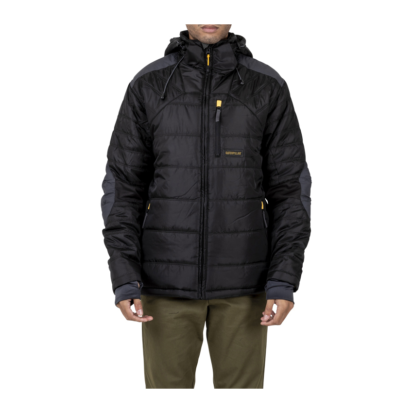 Caterpillar Triton Insulated Puffer Jas Heren Zwart | NL-2164